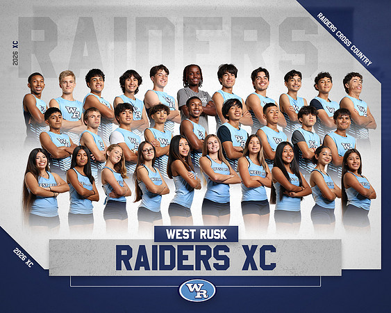 RAIDERS XC TEAM with coach rs